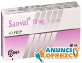 Somnífero Zolpidem Sanval 10 mg sin receta medica